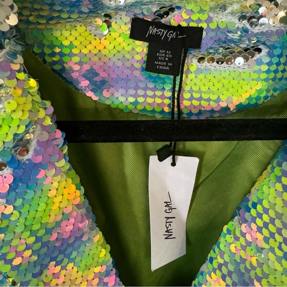 Sequin Jumpsuit with fringe detail - Picture 8 of 10